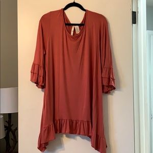 Ruffled tunic